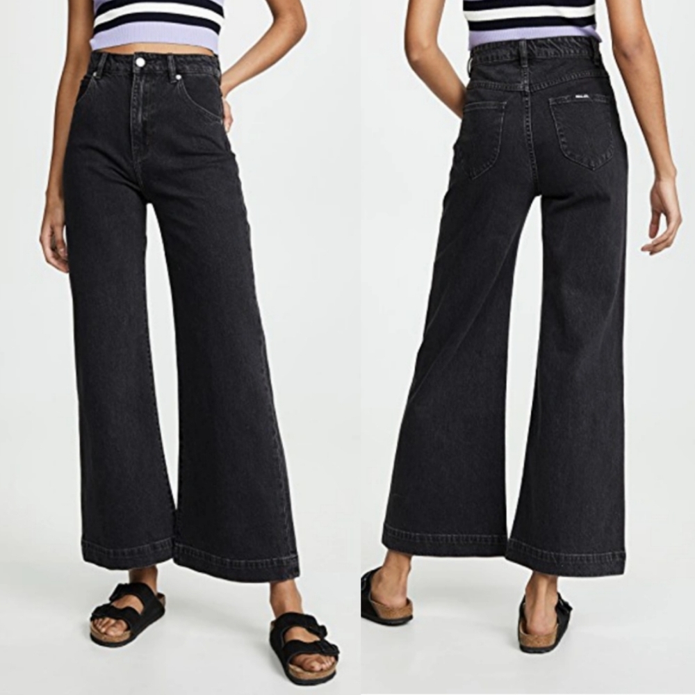 ROLLA'S Old Mate Comfort Ash High Rise Wide Leg Jeans Size 30